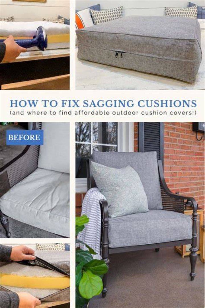 How do you fix ripped patio cushions