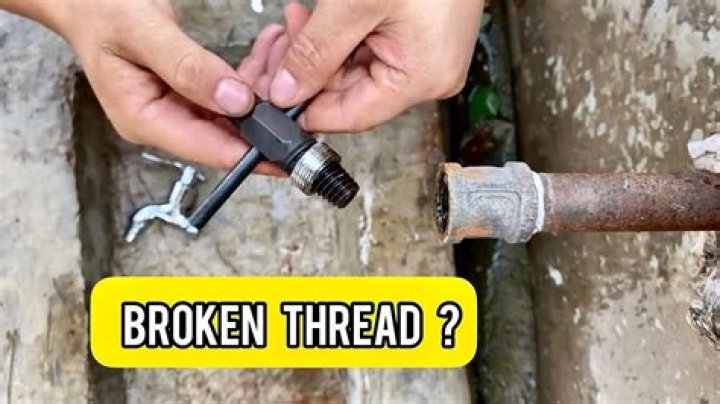 How do you get threads out of a pipe
