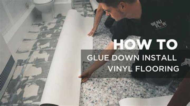 How do you glue sheet vinyl flooring