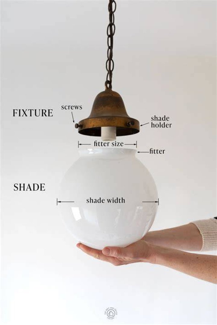 How do you hang a ceiling lamp shade
