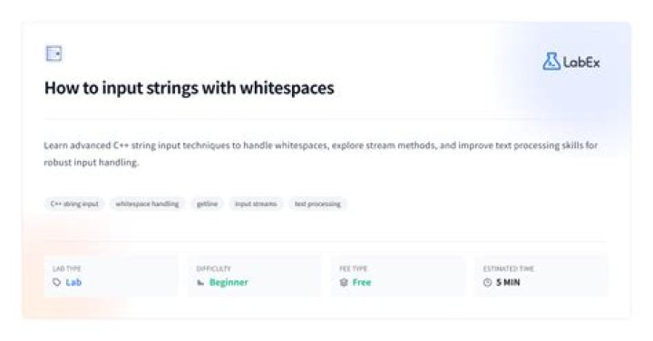 How do you input strings with spaces