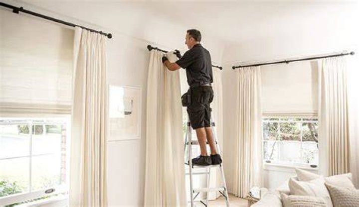 How do you install a drapery rod set