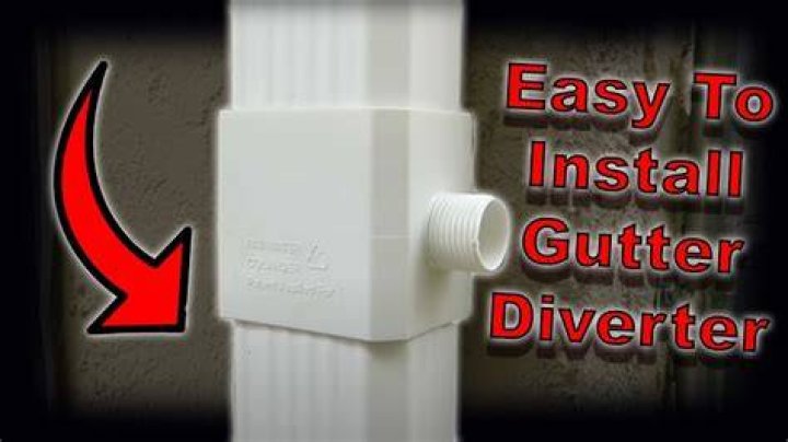 How do you install a gutter diverter