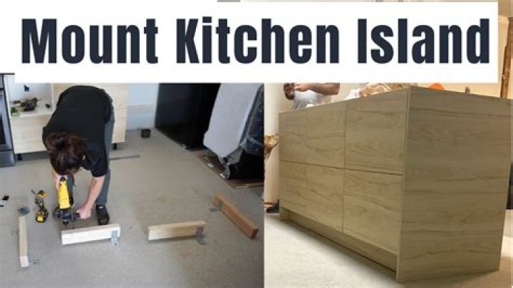 How do you install an island cabinet