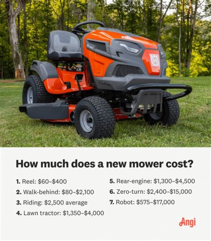 How much does a riding lawn mower cost
