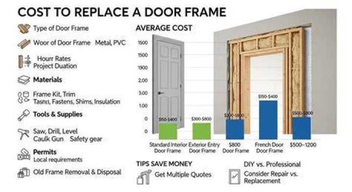 How much does it cost for a door frame